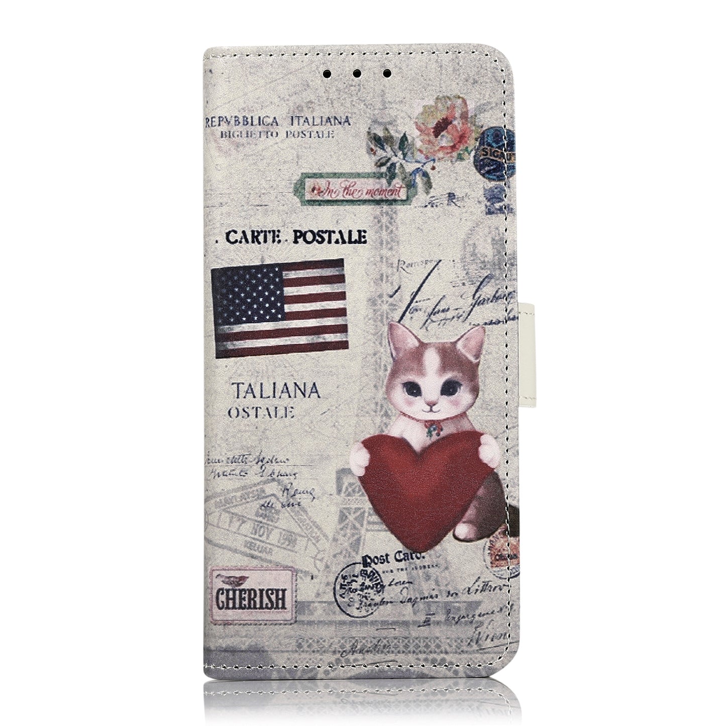 For Huawei Mate 60 Pattern Printing Fully Wrapped PU Leather Phone Case Wallet Stand Cover
