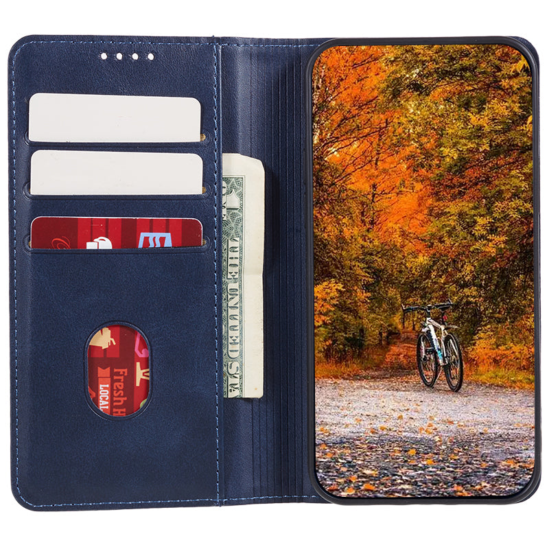 For Honor X6a 4G PU Leather Calf Texture Stand Wallet Cover Magnetic Closing Phone Case