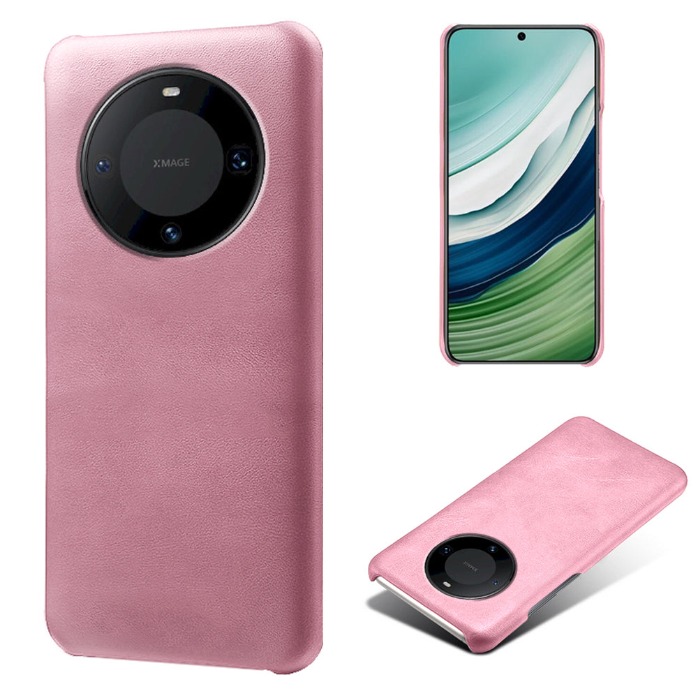 For Huawei Mate 60 Phone Case PU Leather + PC Cover Calf Texture Anti-Scratch Phone Shell