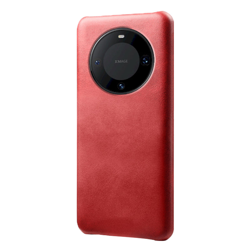 For Huawei Mate 60 Phone Case PU Leather + PC Cover Calf Texture Anti-Scratch Phone Shell