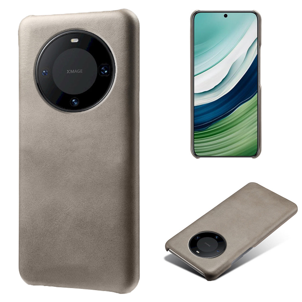For Huawei Mate 60 Phone Case PU Leather + PC Cover Calf Texture Anti-Scratch Phone Shell
