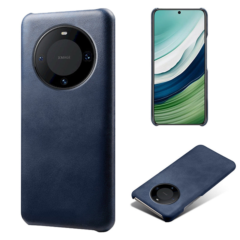 For Huawei Mate 60 Phone Case PU Leather + PC Cover Calf Texture Anti-Scratch Phone Shell