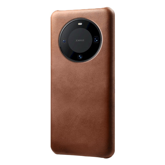 For Huawei Mate 60 Pro+ Cell Phone Cover Anti-Scratch PU Leather + PC Cover Calf Texture Shell