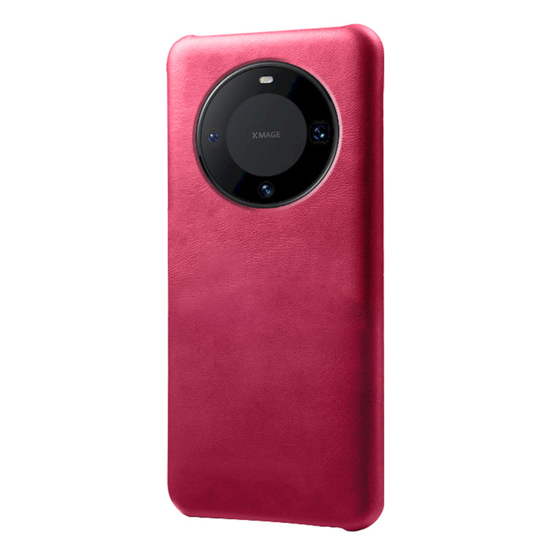 For Huawei Mate 60 Pro+ Cell Phone Cover Anti-Scratch PU Leather + PC Cover Calf Texture Shell