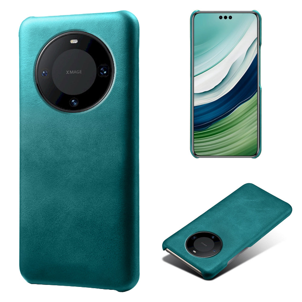 For Huawei Mate 60 Pro+ Cell Phone Cover Anti-Scratch PU Leather + PC Cover Calf Texture Shell