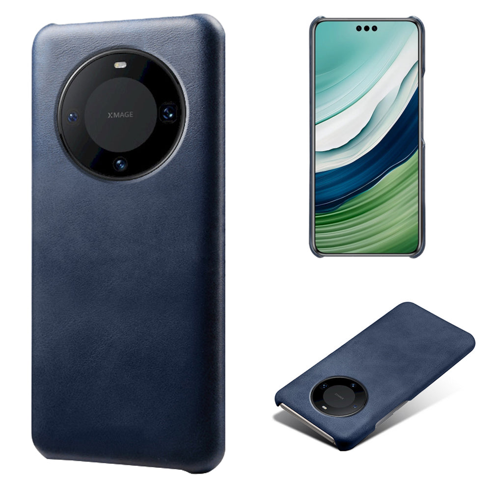 For Huawei Mate 60 Pro+ Cell Phone Cover Anti-Scratch PU Leather + PC Cover Calf Texture Shell