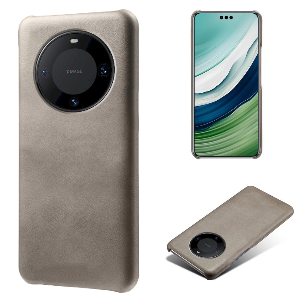 For Huawei Mate 60 Pro+ Cell Phone Cover Anti-Scratch PU Leather + PC Cover Calf Texture Shell
