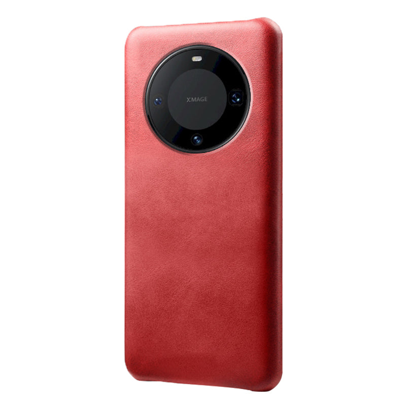 For Huawei Mate 60 Pro+ Cell Phone Cover Anti-Scratch PU Leather + PC Cover Calf Texture Shell