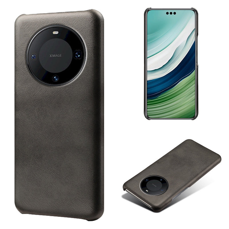 For Huawei Mate 60 Pro+ Cell Phone Cover Anti-Scratch PU Leather + PC Cover Calf Texture Shell