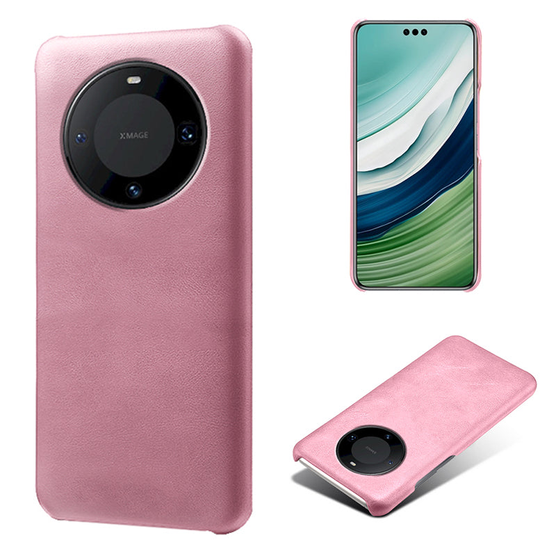 For Huawei Mate 60 Pro+ Cell Phone Cover Anti-Scratch PU Leather + PC Cover Calf Texture Shell