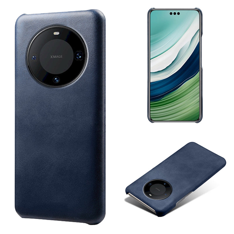 For Huawei Mate 60 Pro PU Leather + PC Cover Anti-Scratch Calf Texture Cell Phone Cover