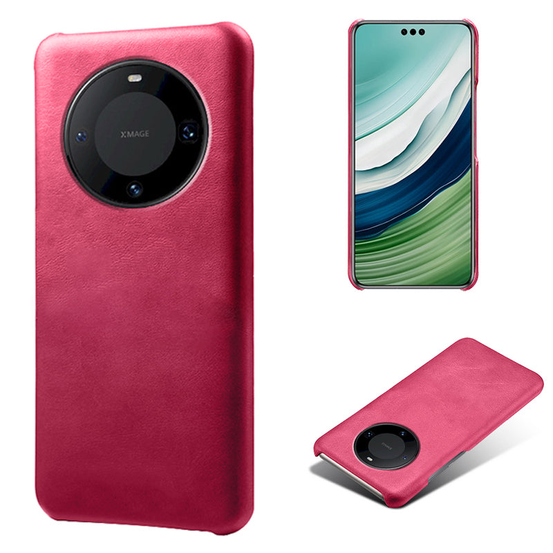 For Huawei Mate 60 Pro PU Leather + PC Cover Anti-Scratch Calf Texture Cell Phone Cover