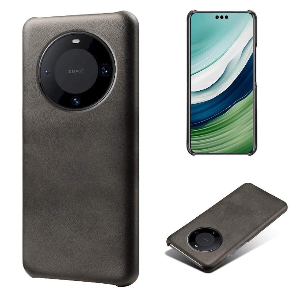 For Huawei Mate 60 Pro PU Leather + PC Cover Anti-Scratch Calf Texture Cell Phone Cover