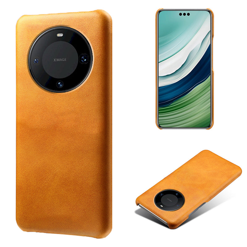 For Huawei Mate 60 Pro PU Leather + PC Cover Anti-Scratch Calf Texture Cell Phone Cover