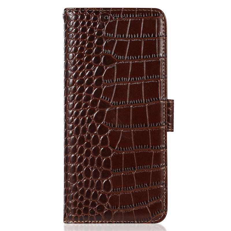 For Huawei Mate 60 Pro Genuine Cow Leather Wallet Case RFID Blocking Phone Cover with Stand