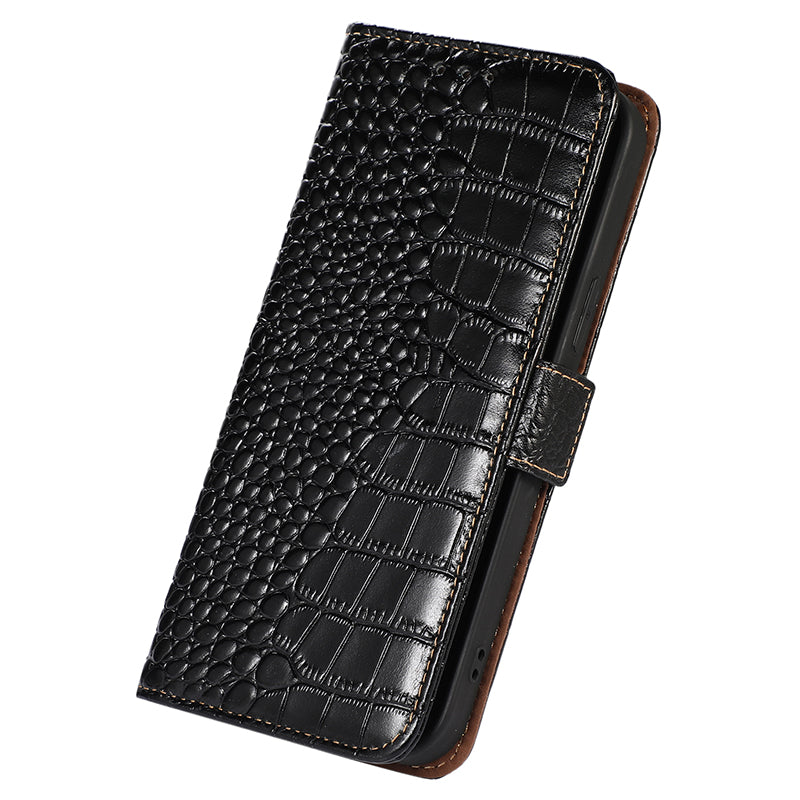 For Huawei Mate 60 Pro Genuine Cow Leather Wallet Case RFID Blocking Phone Cover with Stand
