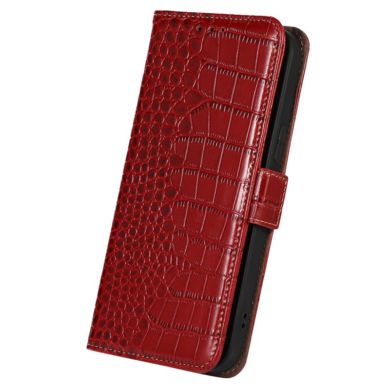 For Huawei Mate 60 Pro Genuine Cow Leather Wallet Case RFID Blocking Phone Cover with Stand