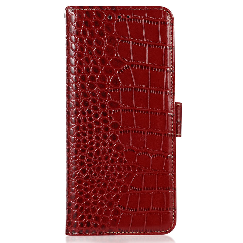 For Huawei Mate 60 Pro Genuine Cow Leather Wallet Case RFID Blocking Phone Cover with Stand