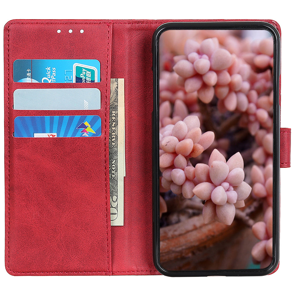 For Honor X6a 4G Shockproof Phone Case Cowhide Texture PU Leather Smartphone Cover