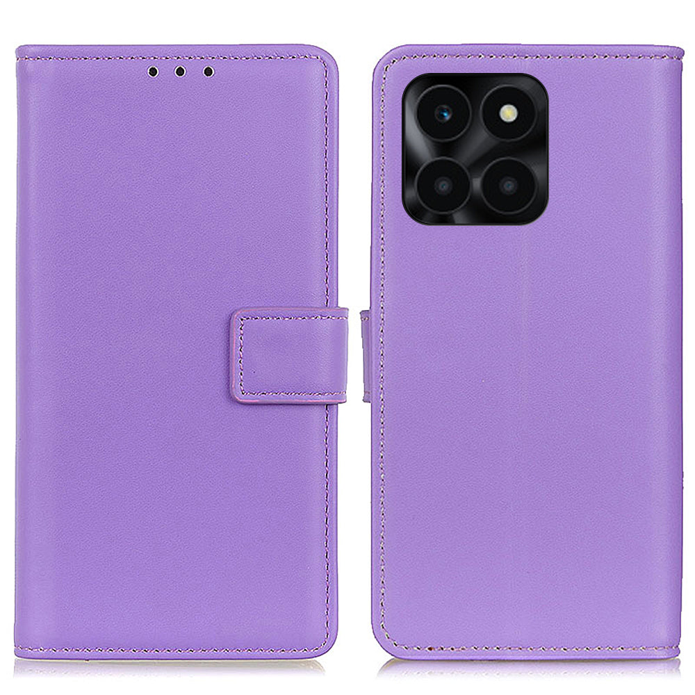 For Honor X6a 4G Wallet Phone Cover Textured Flip Stand PU Leather Smartphone Case