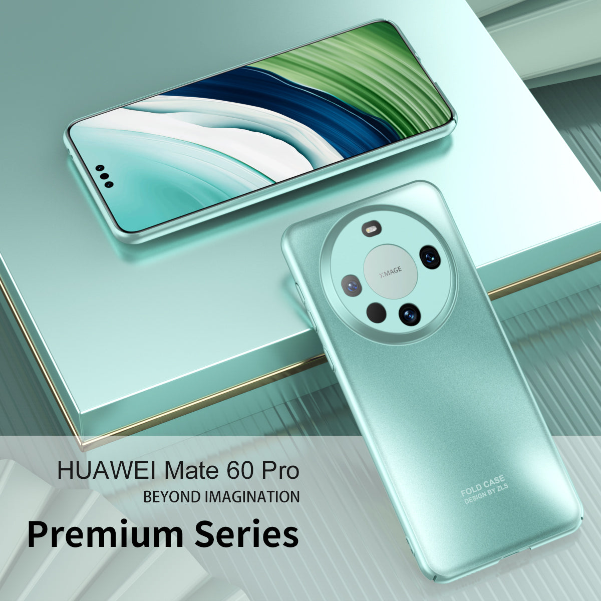 For Huawei Mate 60 Pro Hard PC Phone Back Case Anti-drop Mobile Phone Shell Cover