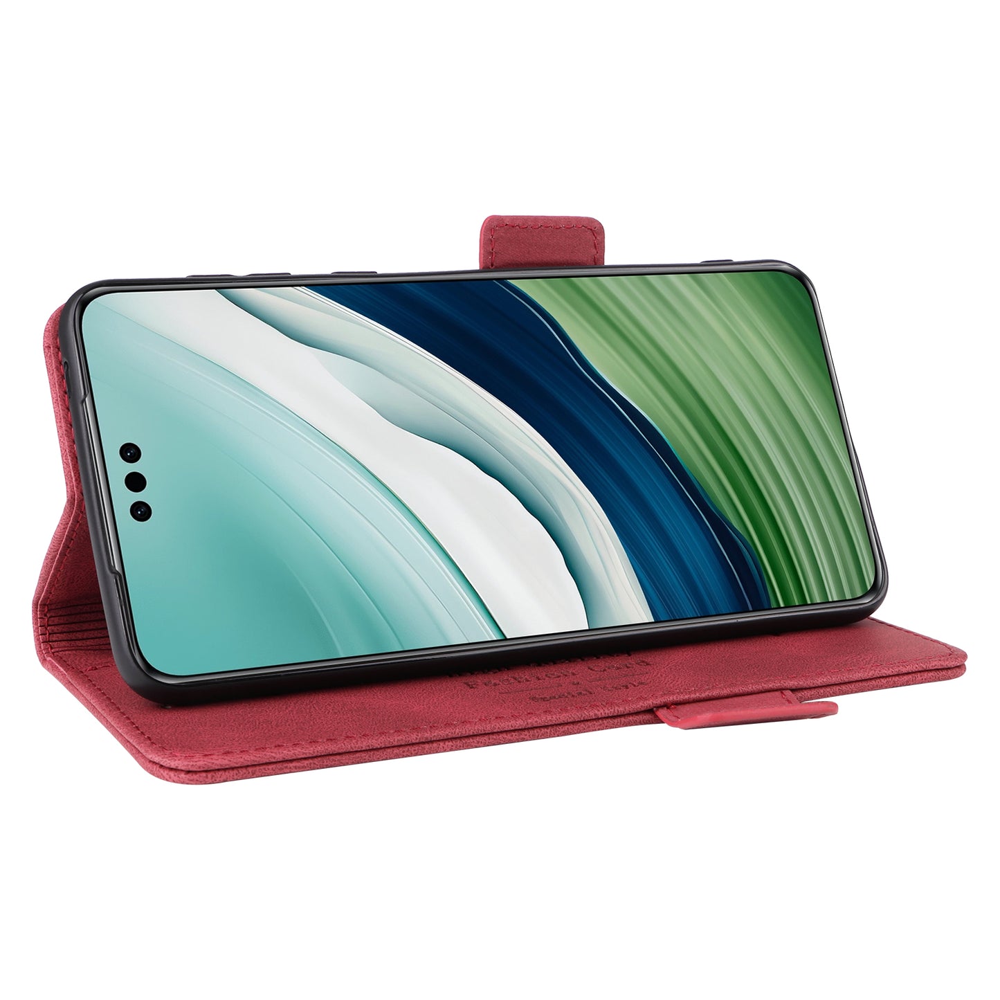For Huawei Mate 60 PU Leather Protective Cover Hardware Decor Wallet Stand Phone Case