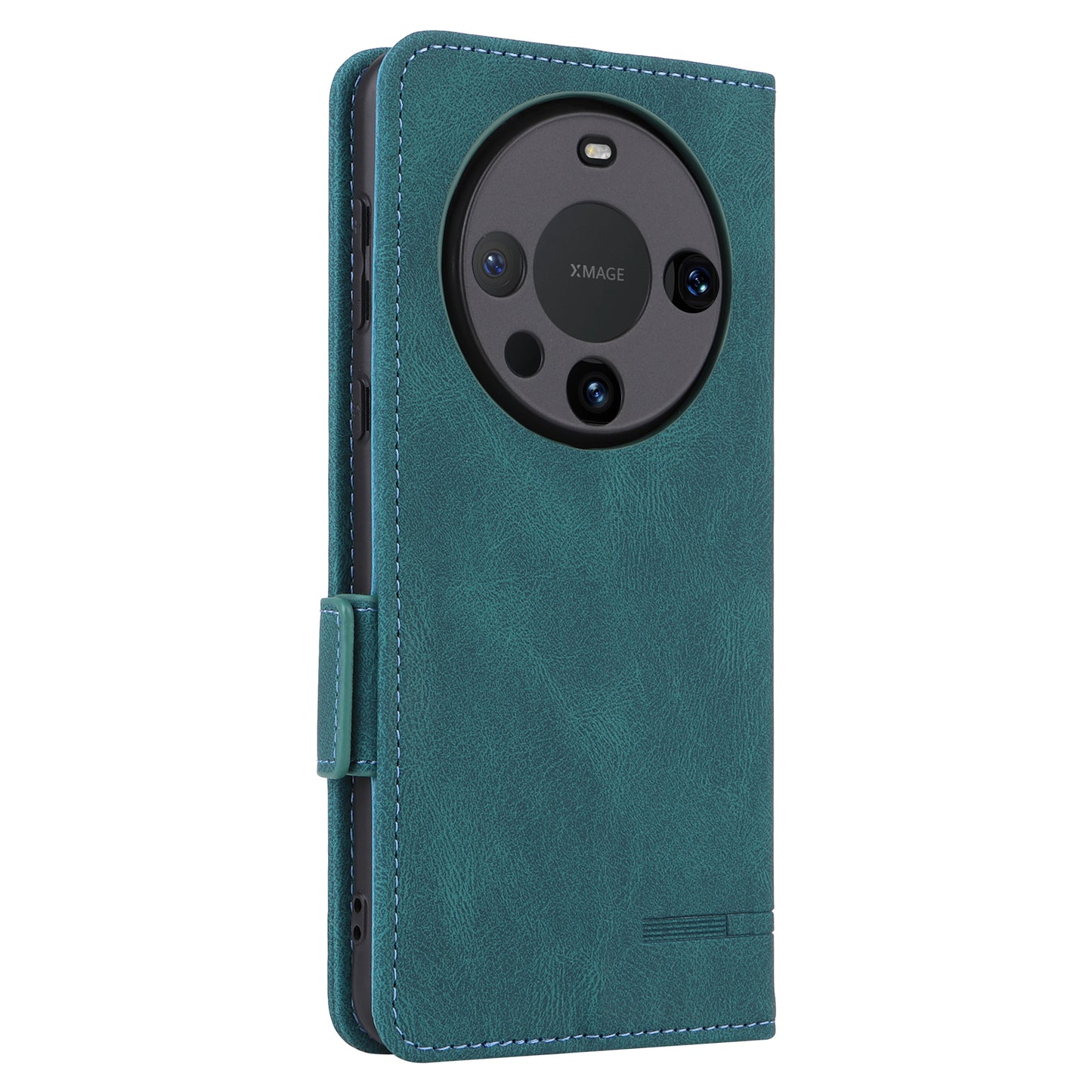 For Huawei Mate 60 PU Leather Protective Cover Hardware Decor Wallet Stand Phone Case
