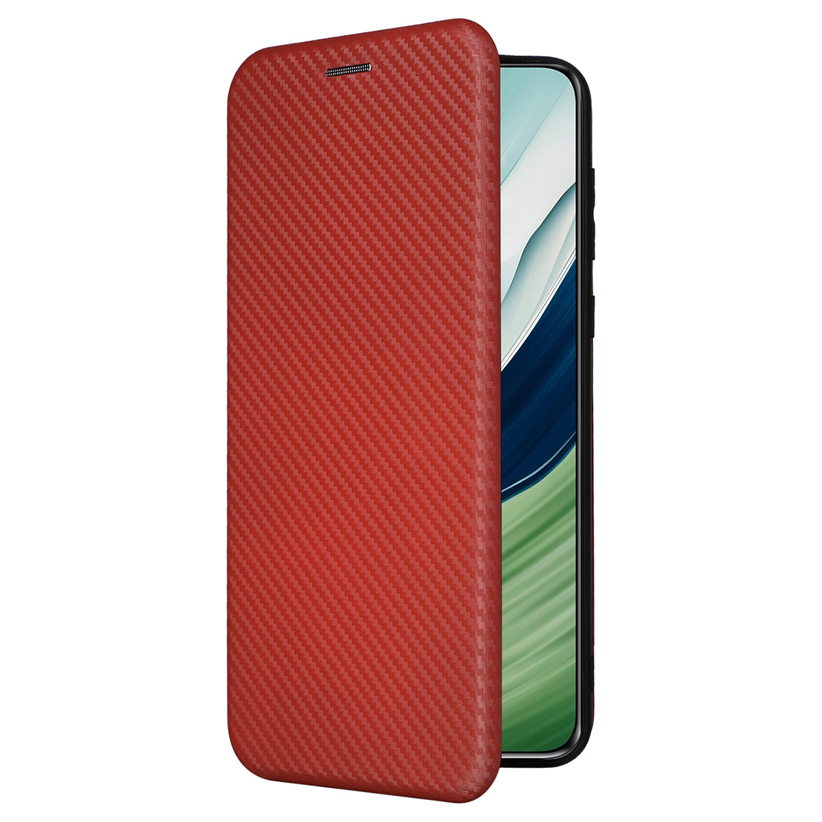 For Huawei Mate 60 Pro Carbon Fiber Texture Phone Case Card Holder PU Leather Stand Cover