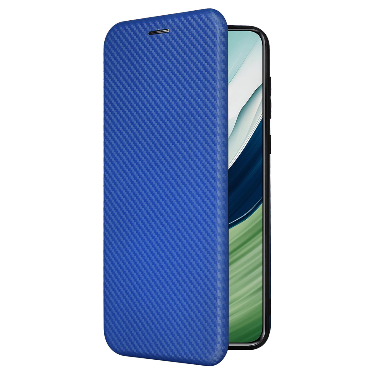 For Huawei Mate 60 Pro Carbon Fiber Texture Phone Case Card Holder PU Leather Stand Cover