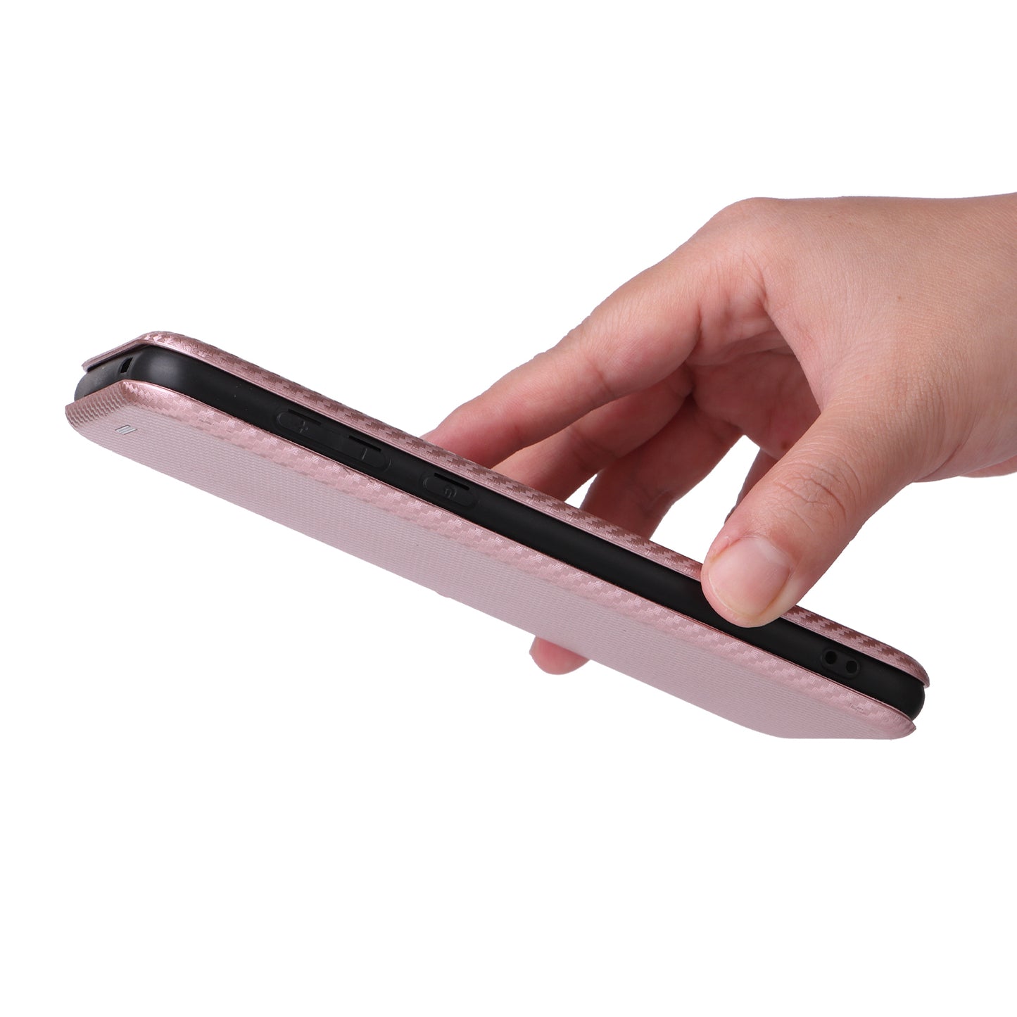 For Huawei Mate 60 Pro Carbon Fiber Texture Phone Case Card Holder PU Leather Stand Cover