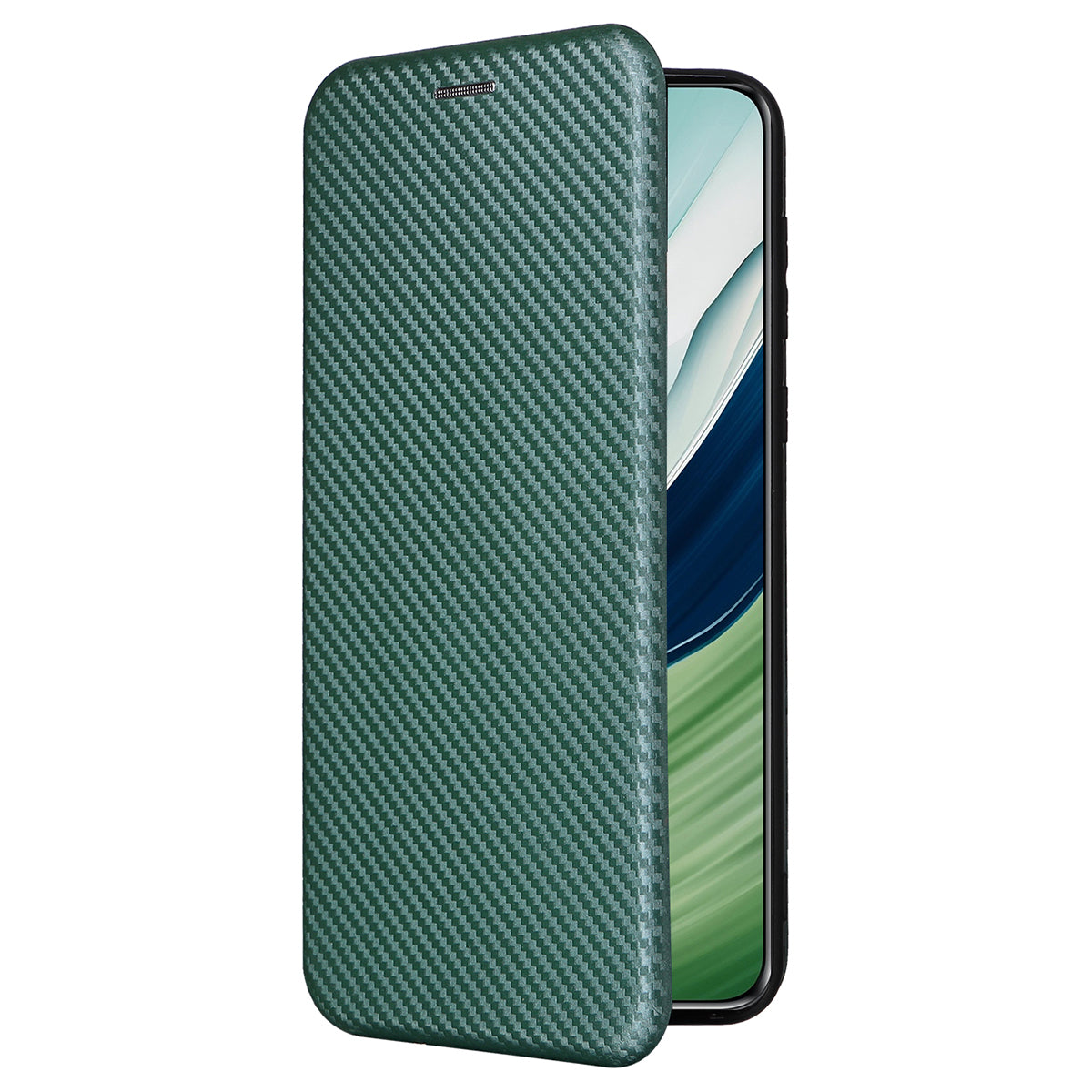 For Huawei Mate 60 Pro Carbon Fiber Texture Phone Case Card Holder PU Leather Stand Cover