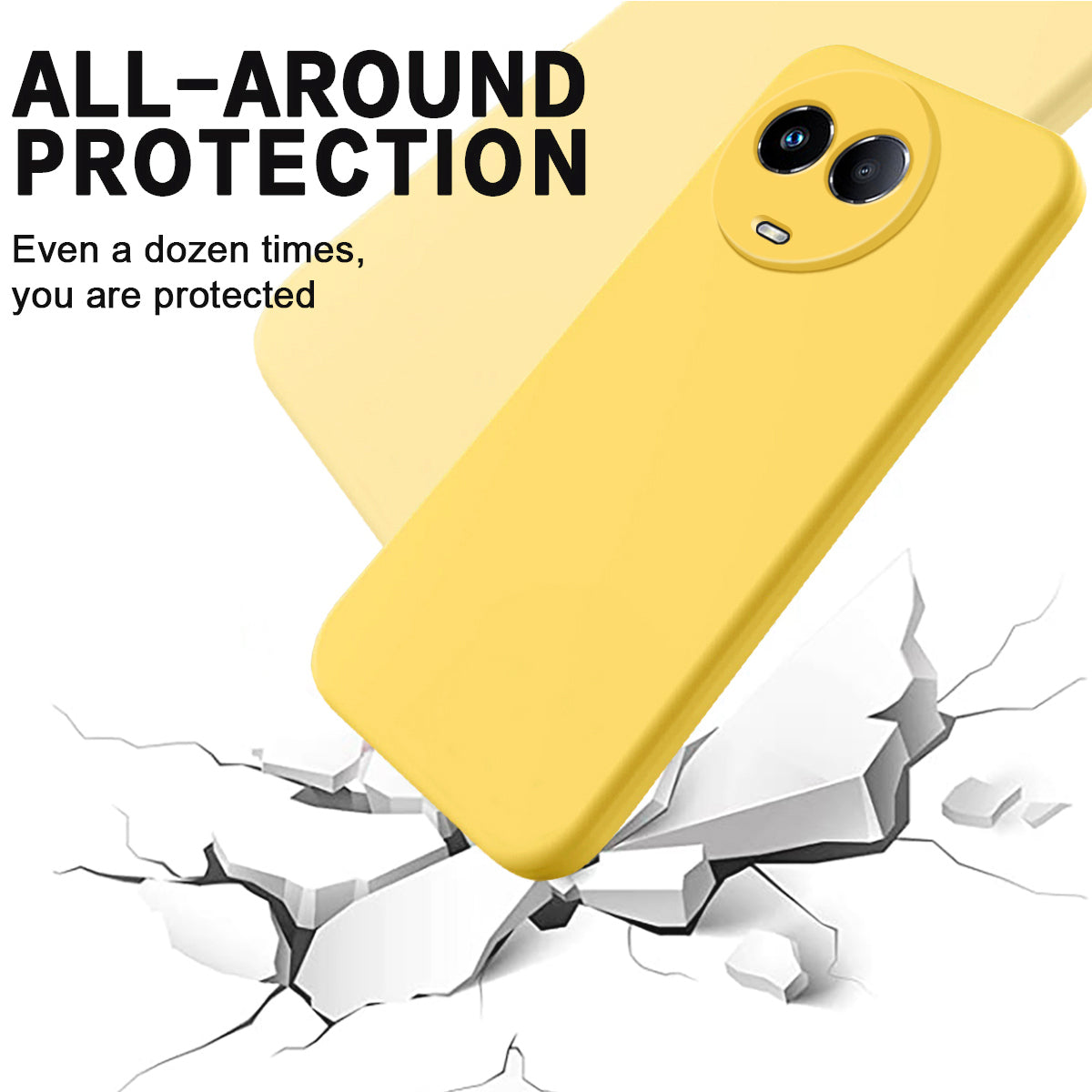 For Realme 11x 5G Liquid Silicone Mobile Phone Case Soft Lining Anti-scratch Back Cover