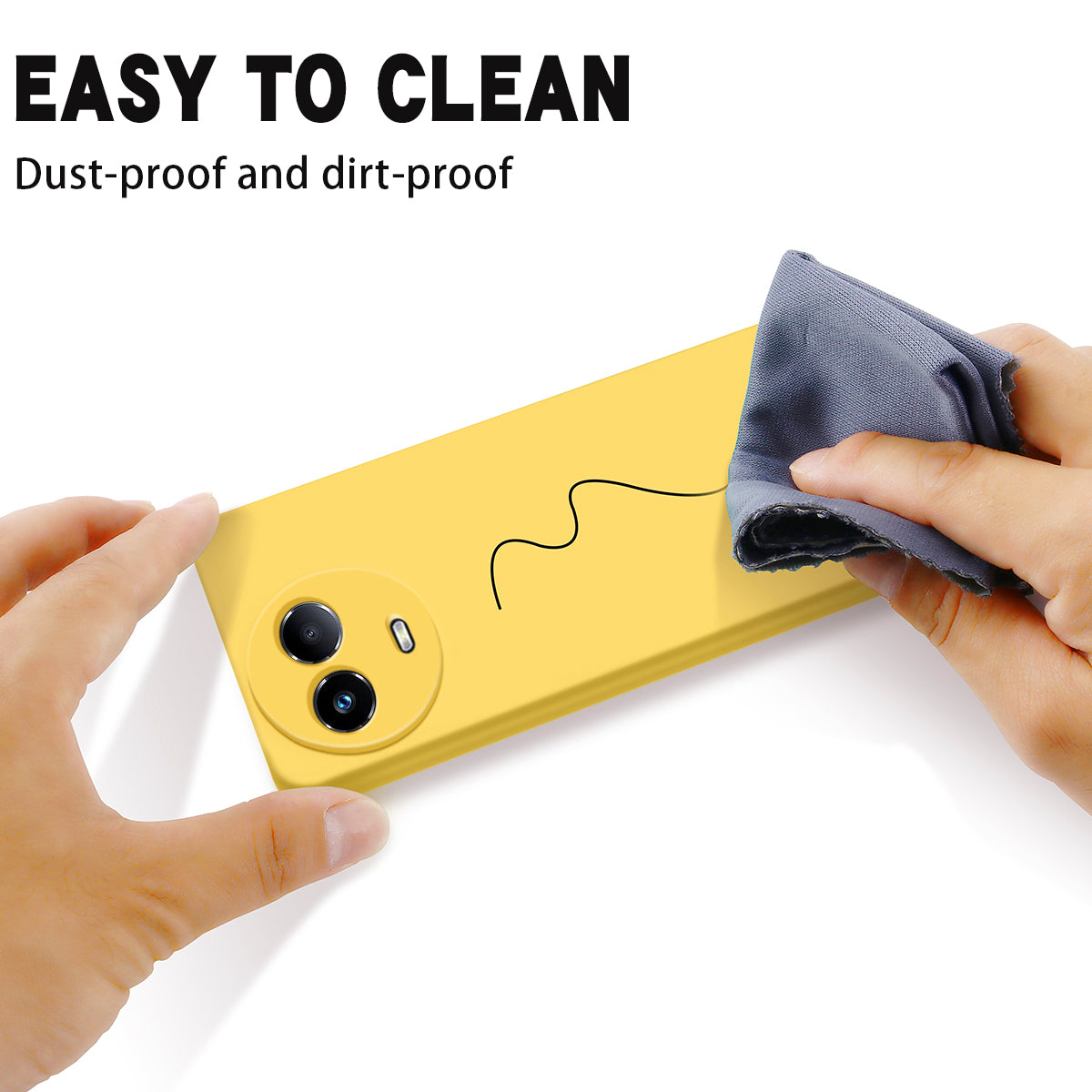 For Realme 11x 5G Liquid Silicone Mobile Phone Case Soft Lining Anti-scratch Back Cover