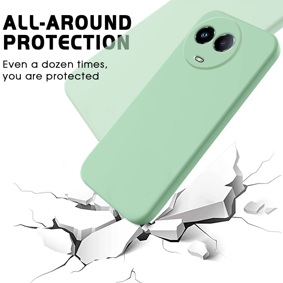 For Realme 11x 5G Liquid Silicone Mobile Phone Case Soft Lining Anti-scratch Back Cover