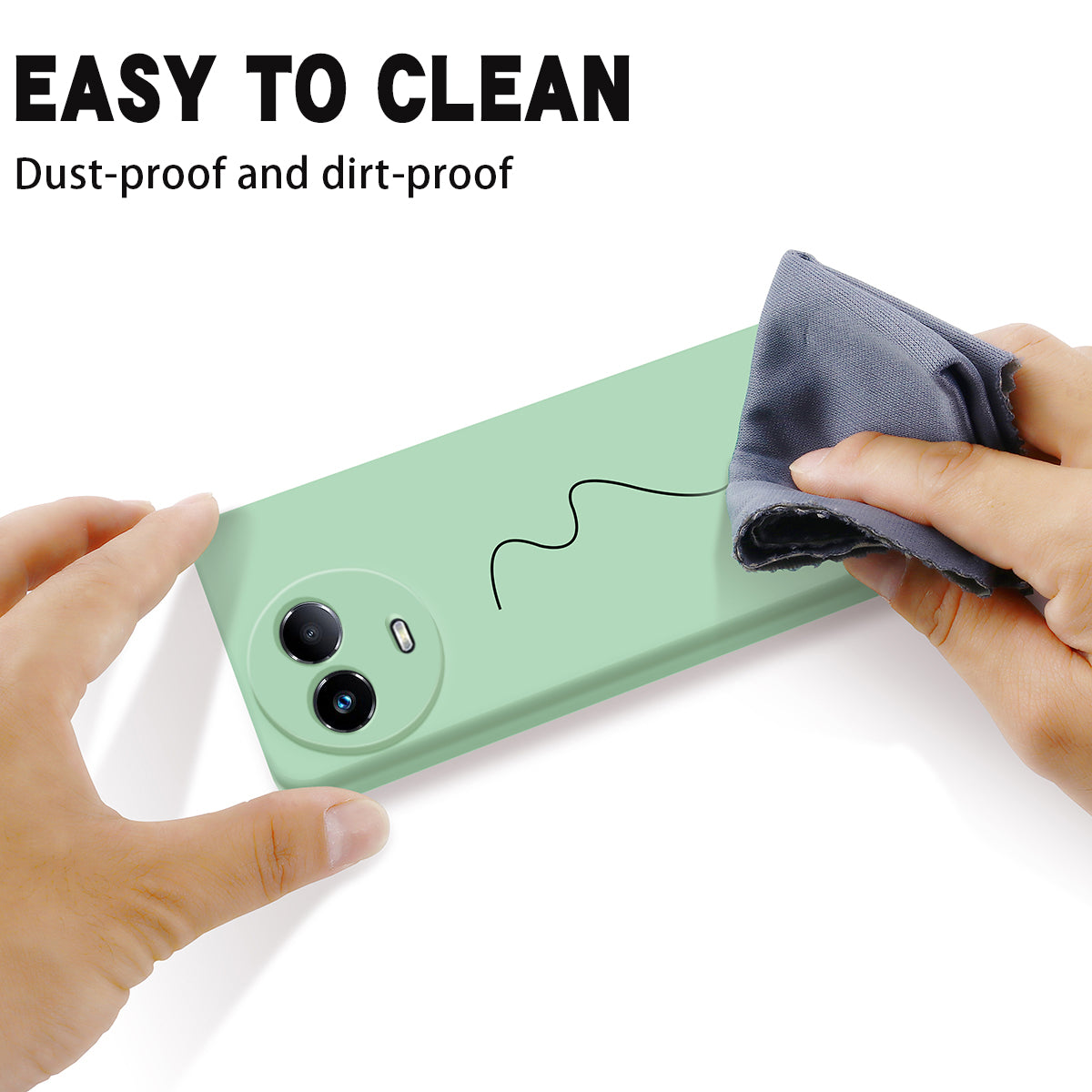 For Realme 11x 5G Liquid Silicone Mobile Phone Case Soft Lining Anti-scratch Back Cover