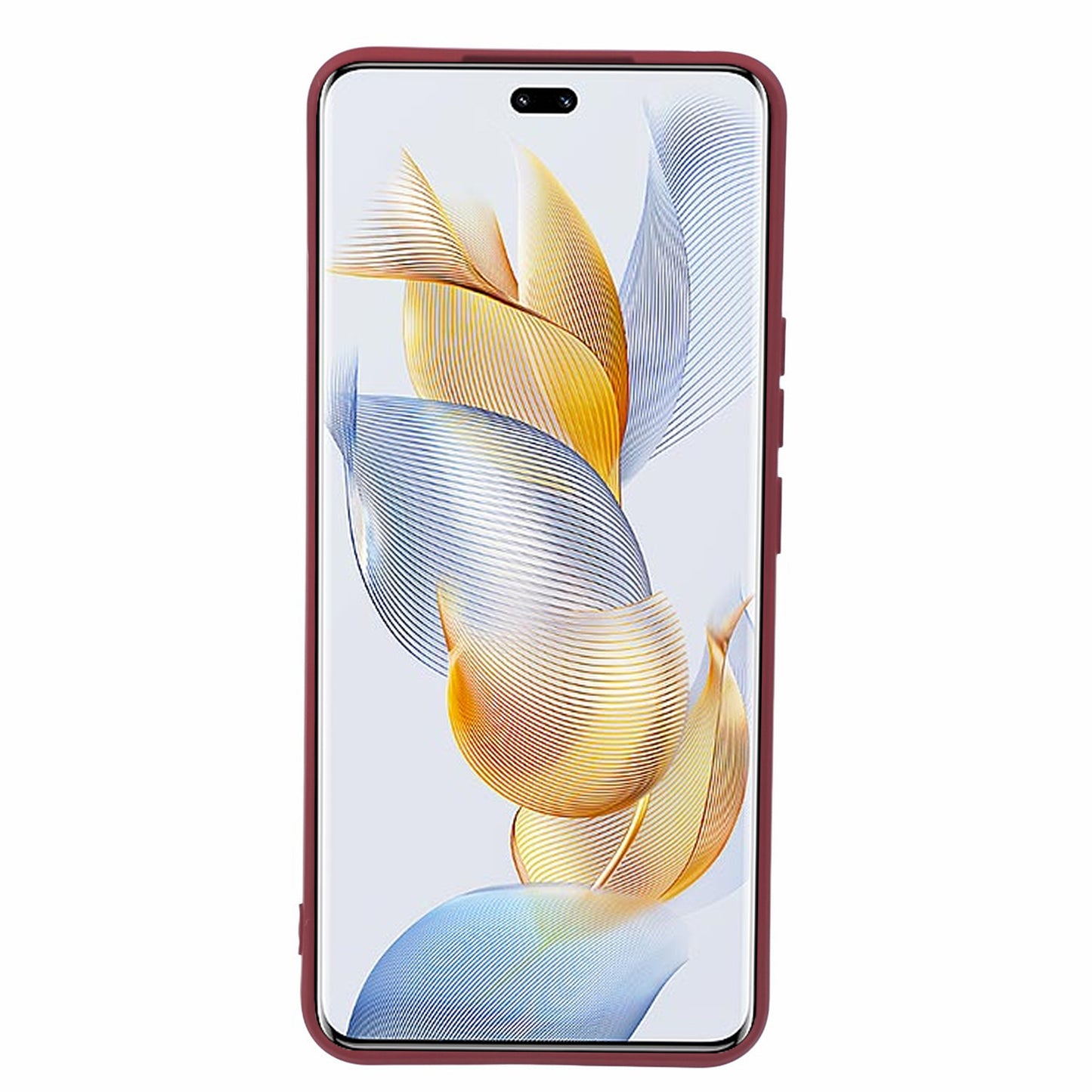 For Honor 90 Pro Case Fiber Lining Rubberized TPU Anti-Slip Phone Cover