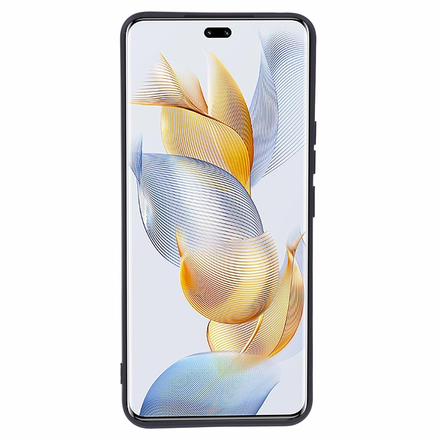 For Honor 90 Pro Case Fiber Lining Rubberized TPU Anti-Slip Phone Cover