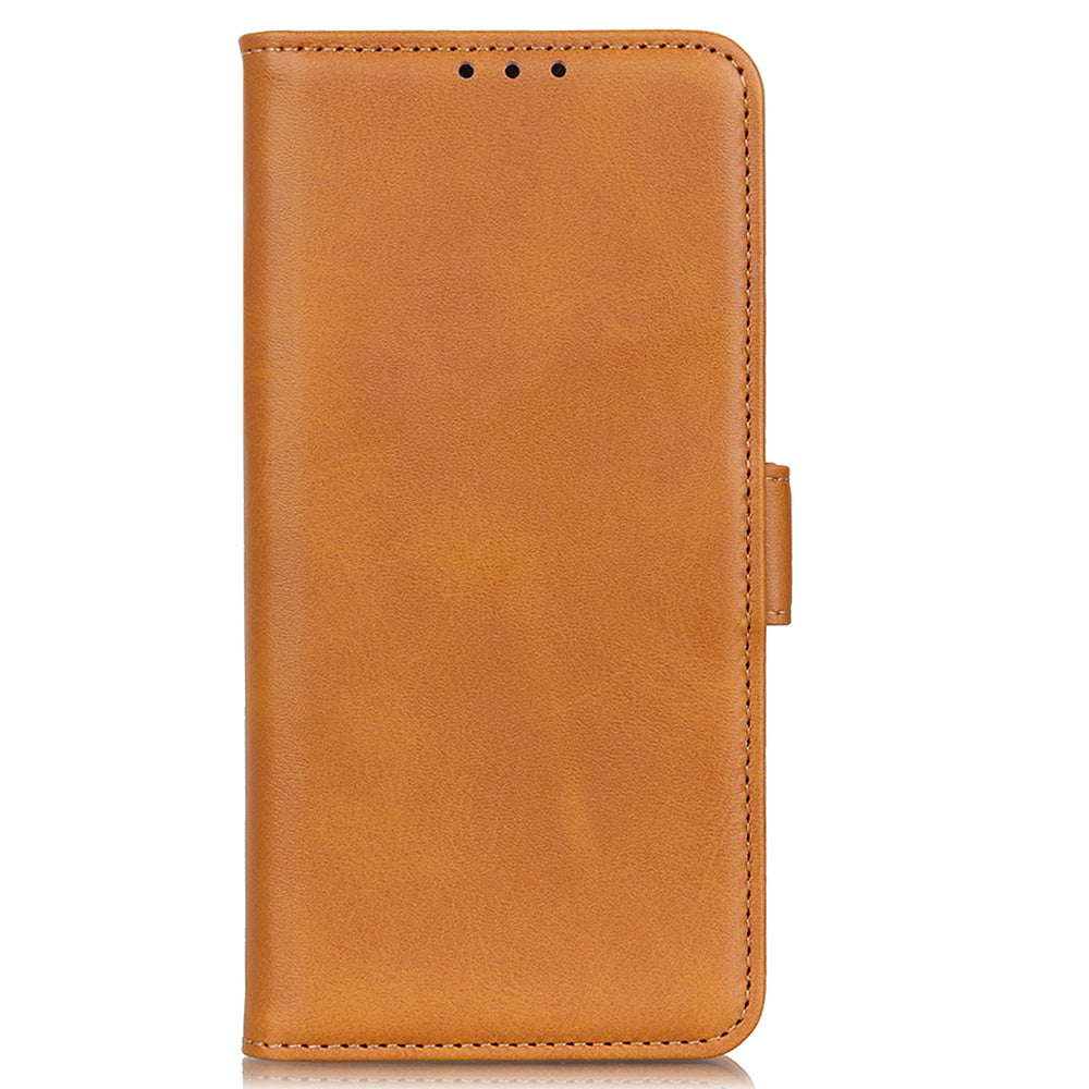 For Huawei Mate 60 Cowhide Texture Phone Case PU Leather Wallet Stand Anti-scratch Shell