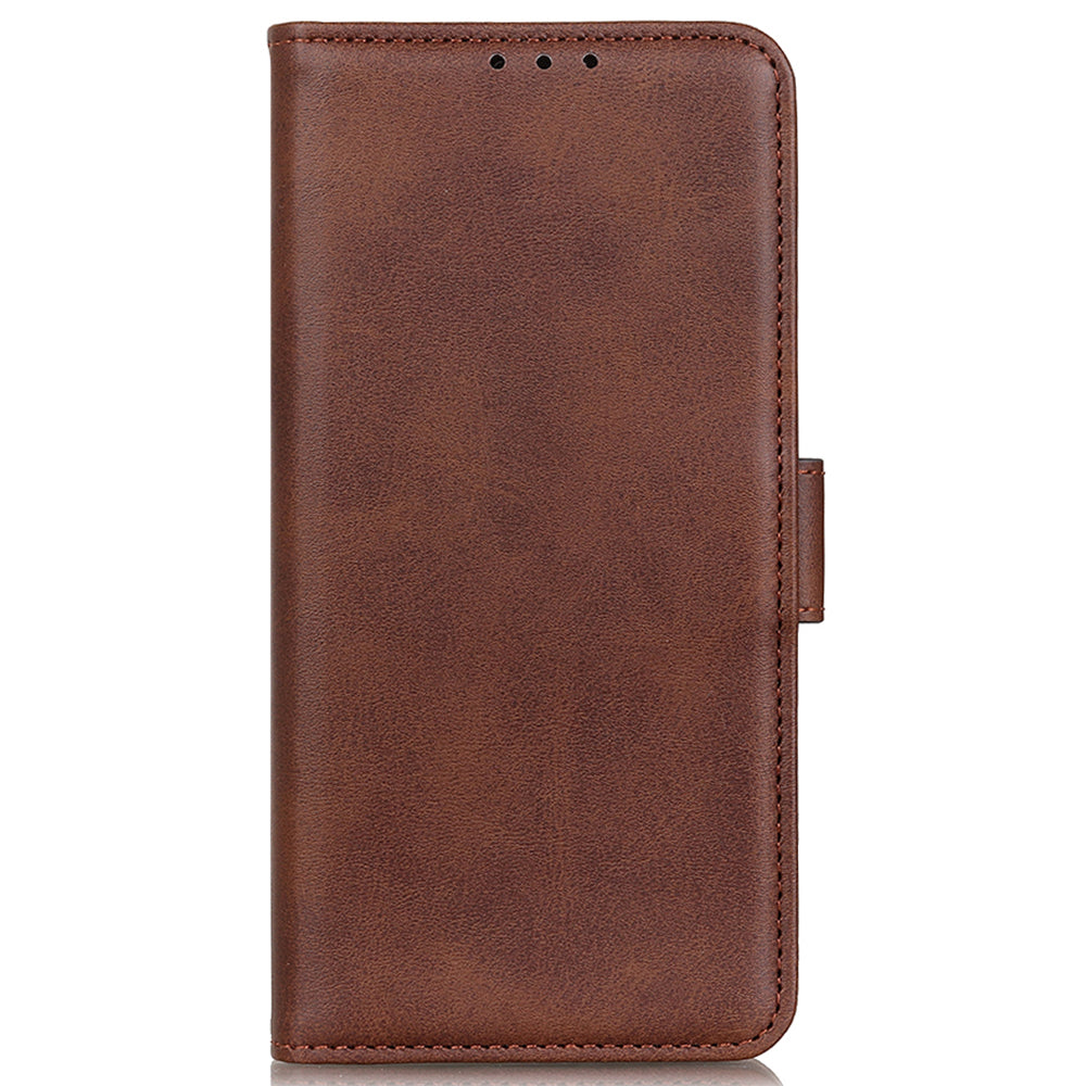 For Huawei Mate 60 Cowhide Texture Phone Case PU Leather Wallet Stand Anti-scratch Shell