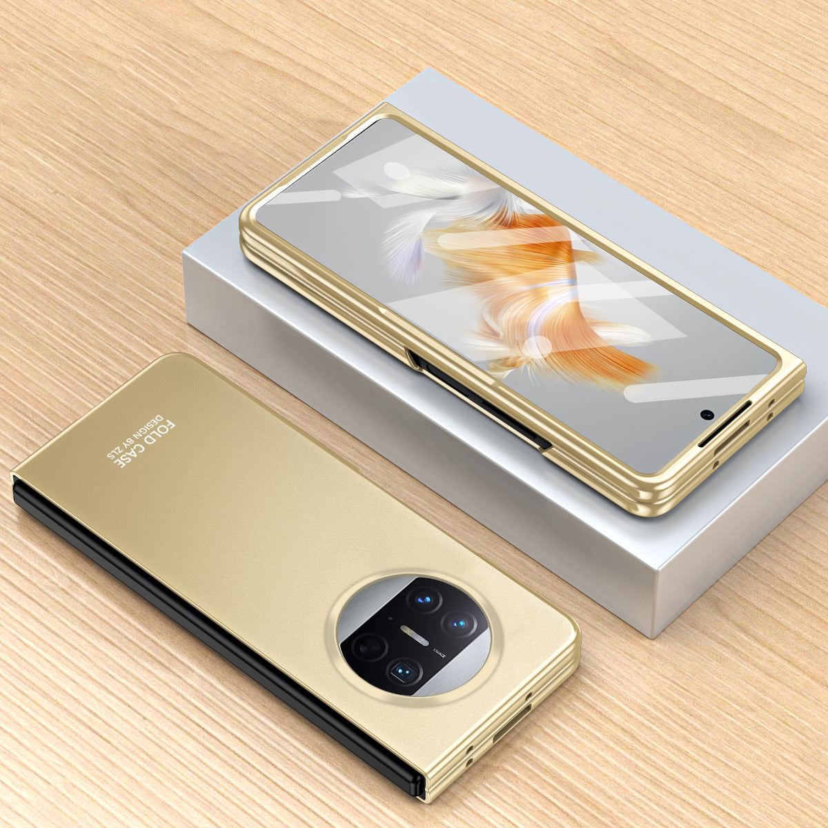 For Huawei Mate X3 5G Protective Phone Case Hard PC Anti-Scratch Cover with Tempered Glass Film