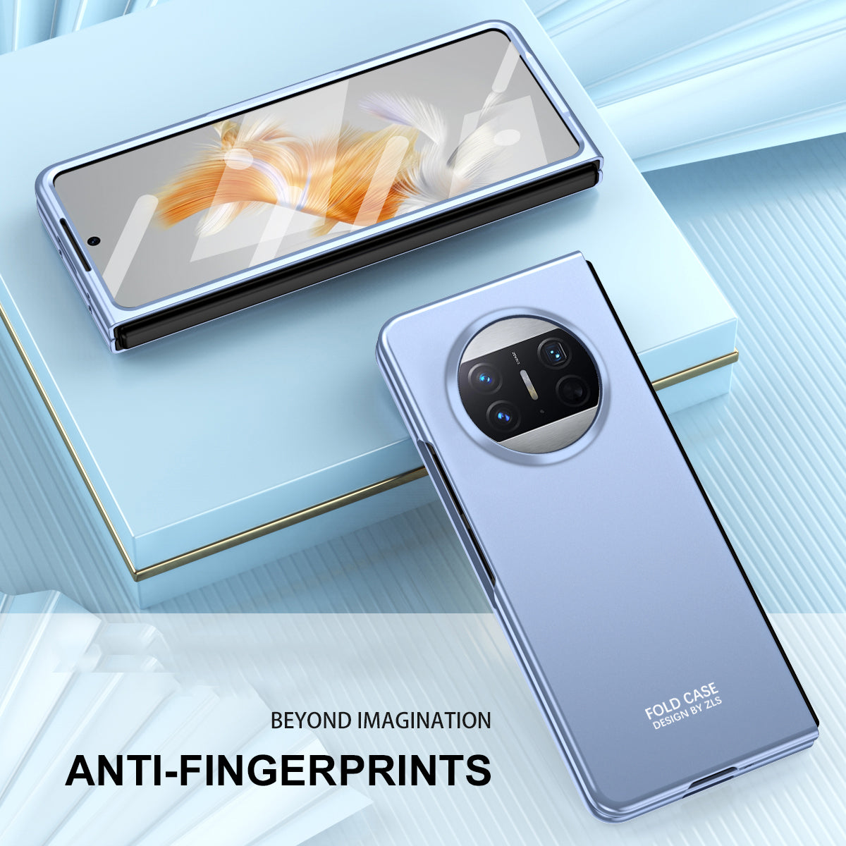 For Huawei Mate X3 5G Protective Phone Case Hard PC Anti-Scratch Cover with Tempered Glass Film