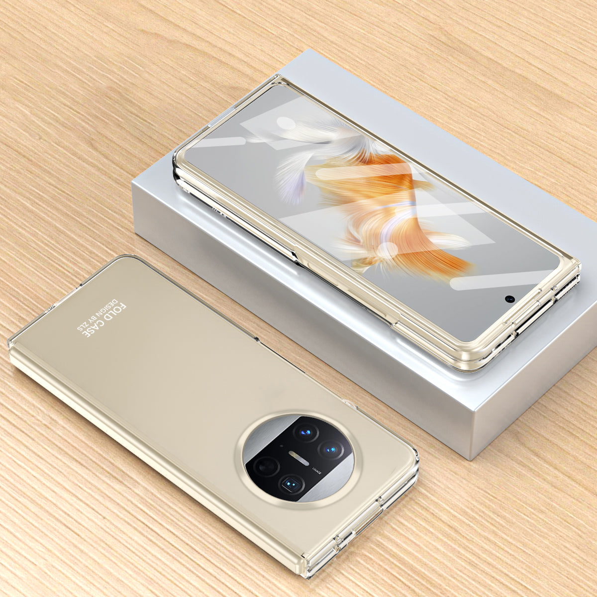 For Huawei Mate X3 5G Protective Phone Case Hard PC Anti-Scratch Cover with Tempered Glass Film
