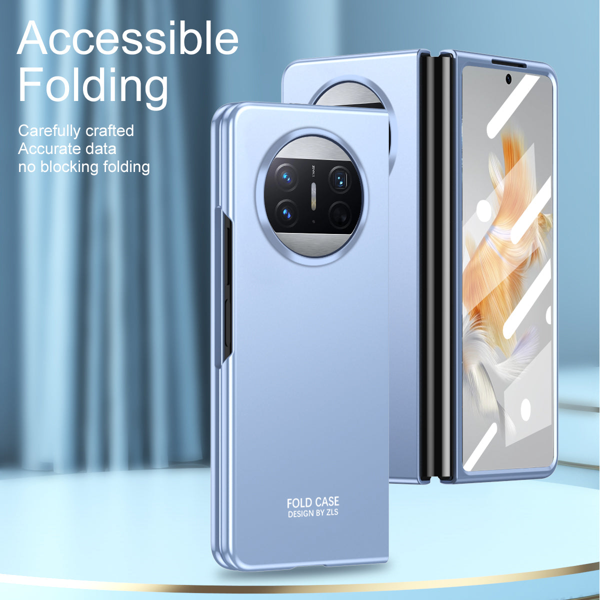 For Huawei Mate X3 5G Protective Phone Case Hard PC Anti-Scratch Cover with Tempered Glass Film