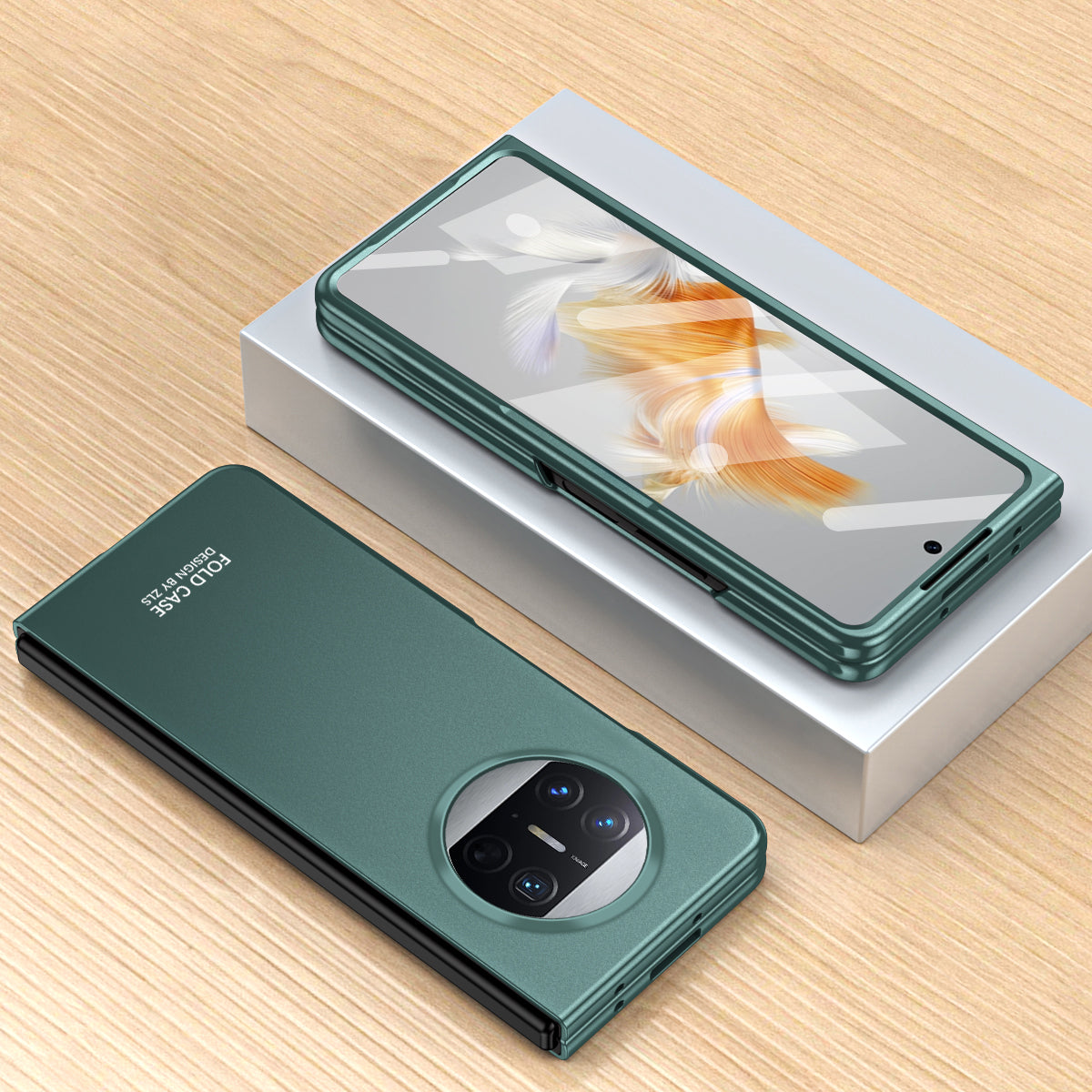 For Huawei Mate X3 5G Protective Phone Case Hard PC Anti-Scratch Cover with Tempered Glass Film