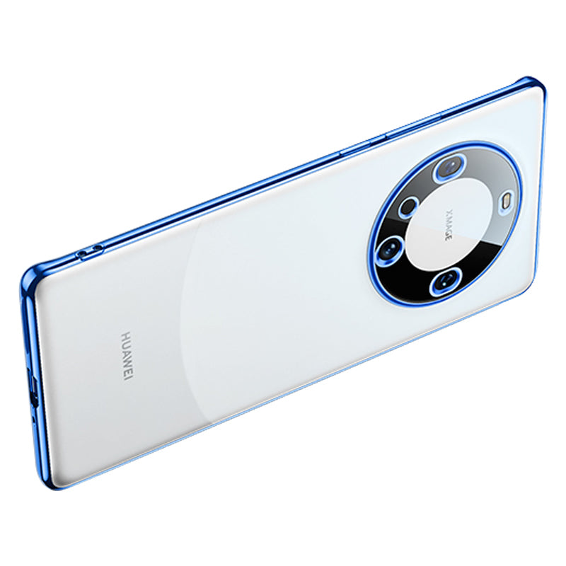 For Huawei Mate 60 Pro+ Case Vacuum Electroplating AG Fingerprint-Proof TPU Phone Cover