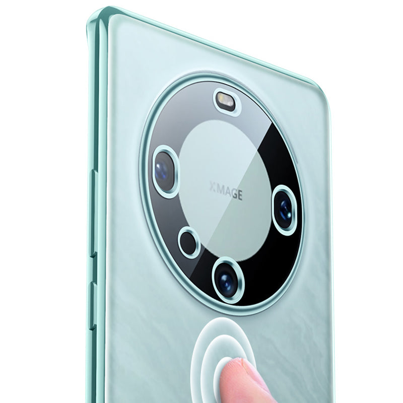 For Huawei Mate 60 Pro+ Case Vacuum Electroplating AG Fingerprint-Proof TPU Phone Cover