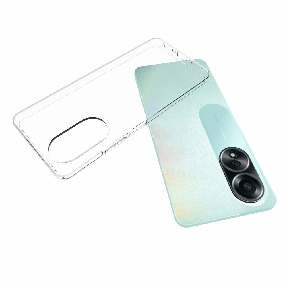 10Pcs / Pack Mobile Phone Cover For Oppo A58 4G Smartphone Case Inner Watermark-Free Soft TPU Clear Shell
