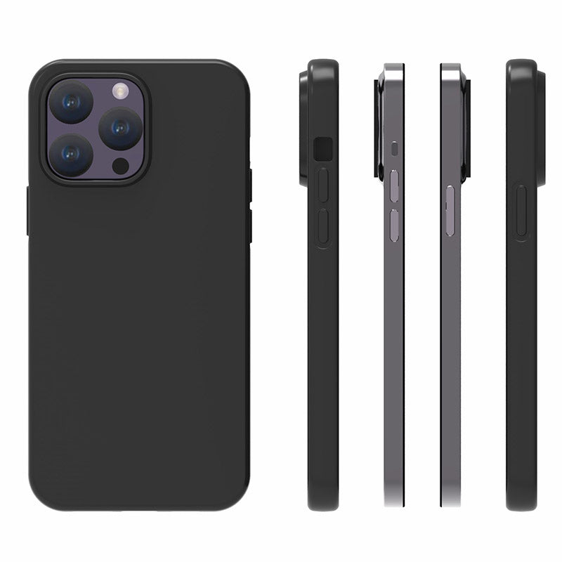 10Pcs / Pack for iPhone 15 Pro Max Dual-sided Matte Phone Cover TPU Smartphone Case