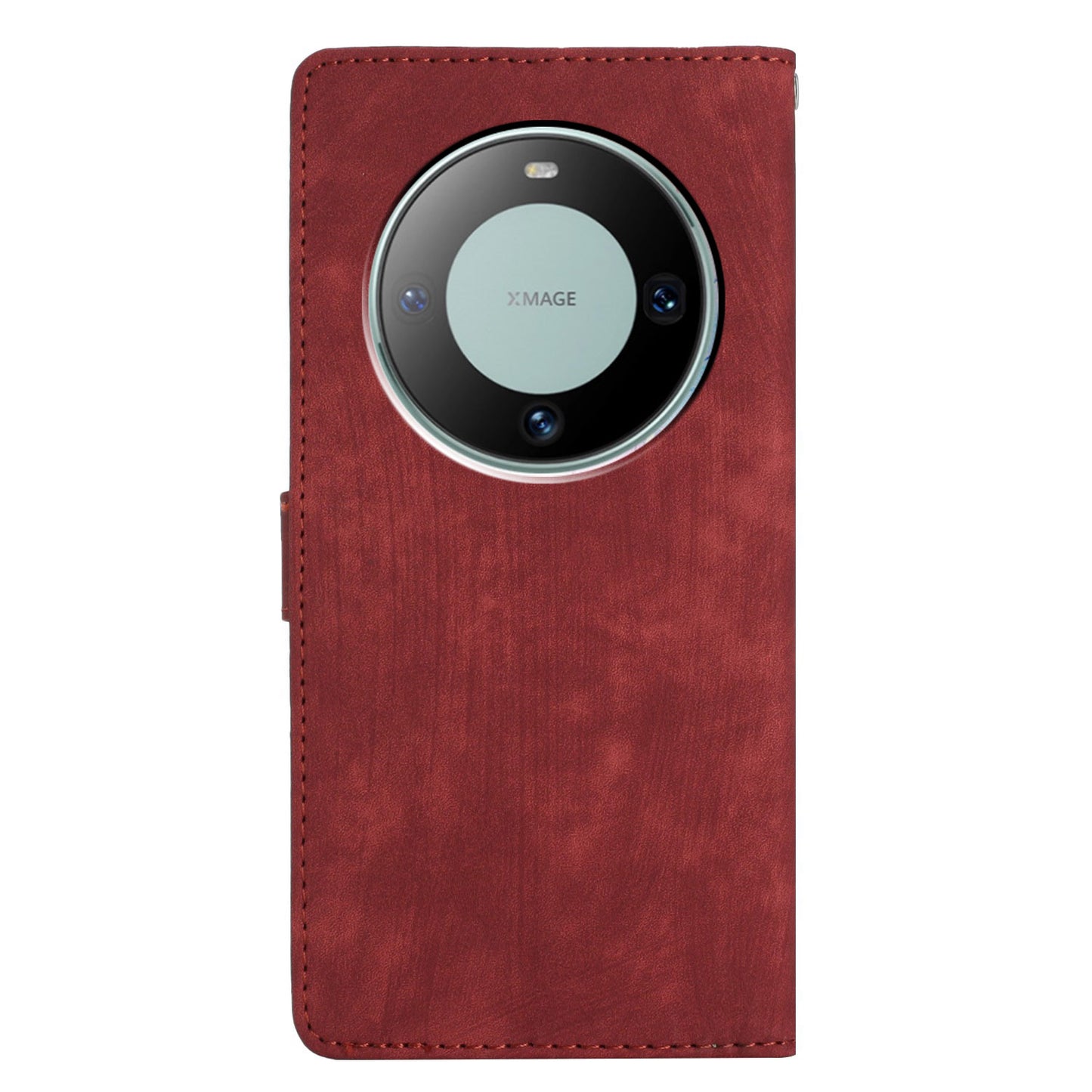 For Huawei Mate 60 Pro Case Skin-touch Leather Cover Solid Color Phone Shell