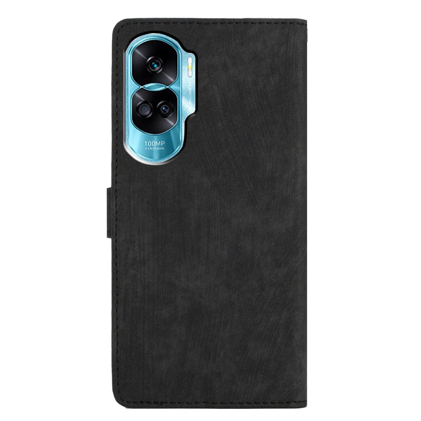 For Honor 90 Lite 5G / X50i 5G Case Solid Color PU Leather Wallet Phone Cover